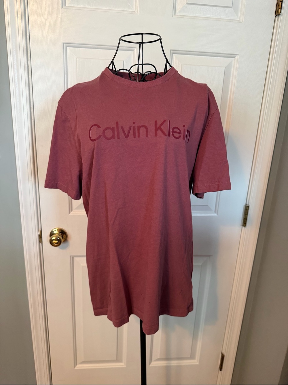 Calvin Klein Men's Dusty Rose Logo T-Shirt